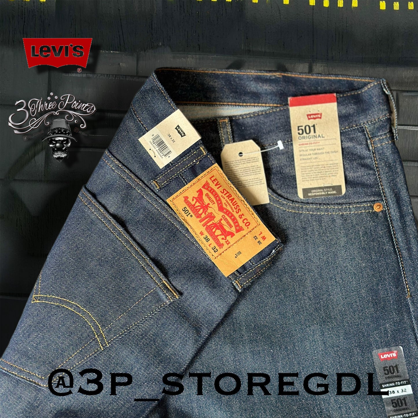 Pantalón 501 rigido