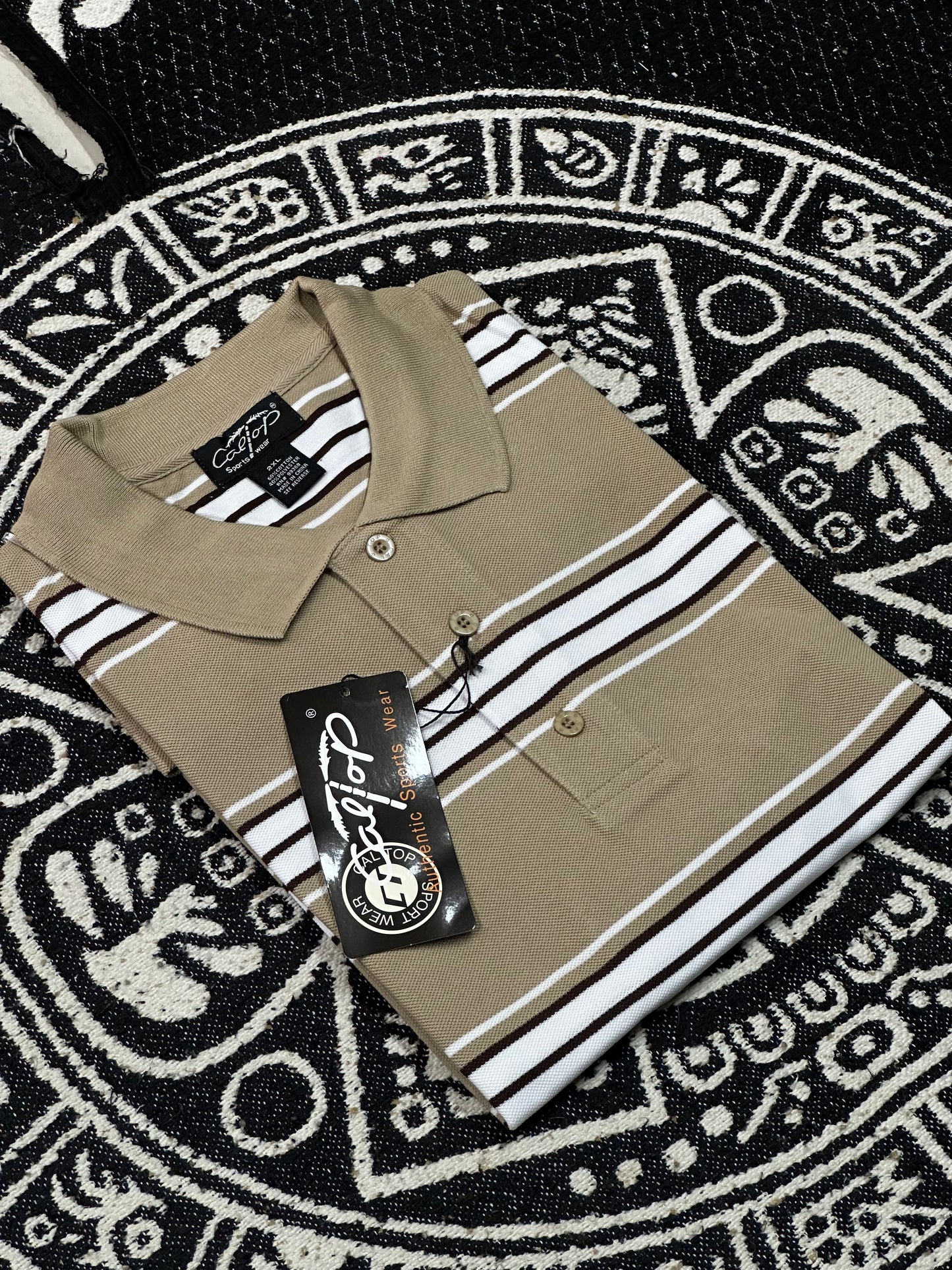 CALTOP RAYADA CUELLO TIPO POLO