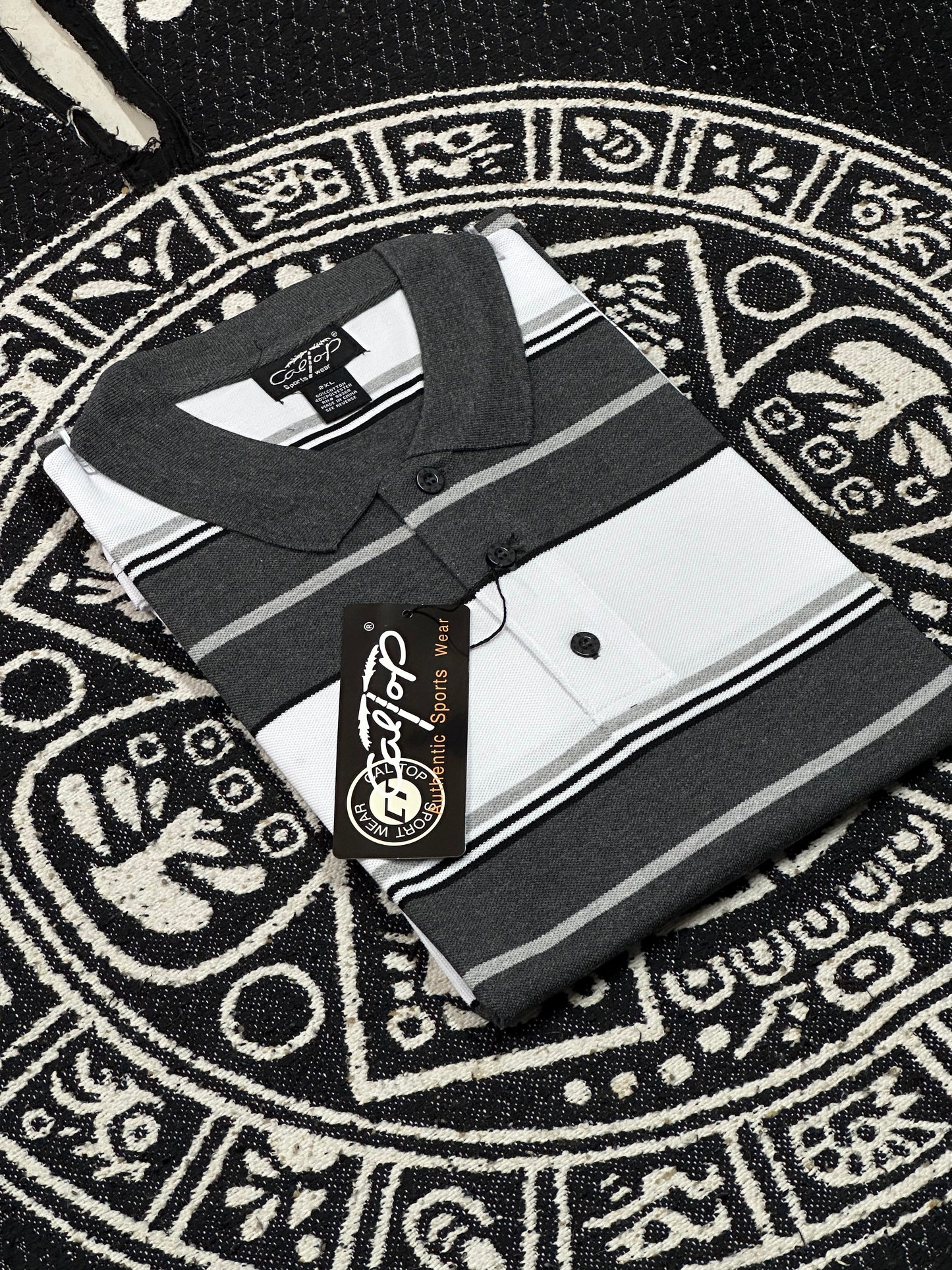CALTOP RAYADA CUELLO TIPO POLO