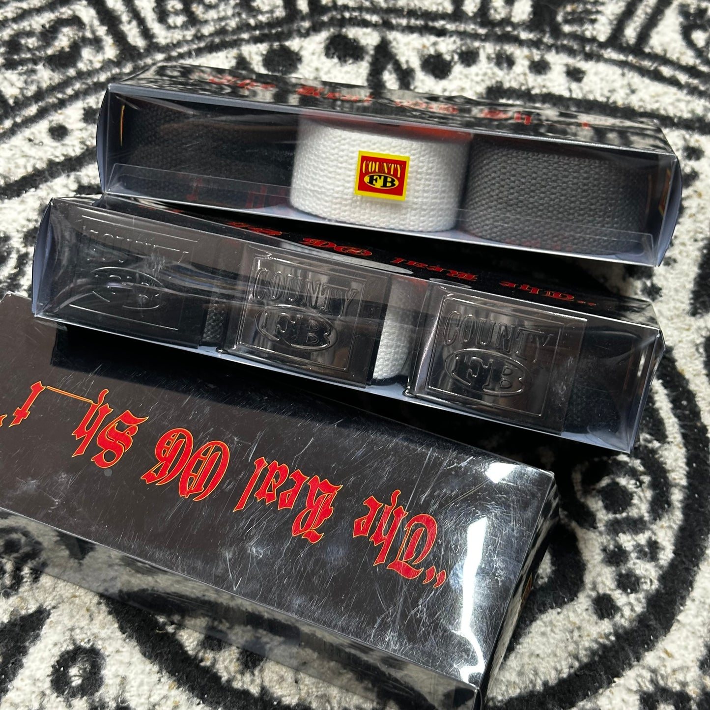 FB COUNTY FAJOS HEBILLA BOX LOGO