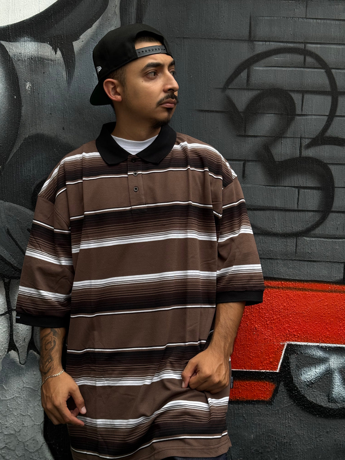 CAMISA POLO MENS TOWN BRAND | CHARLIE BROWN “ZARAPE” MOCHA