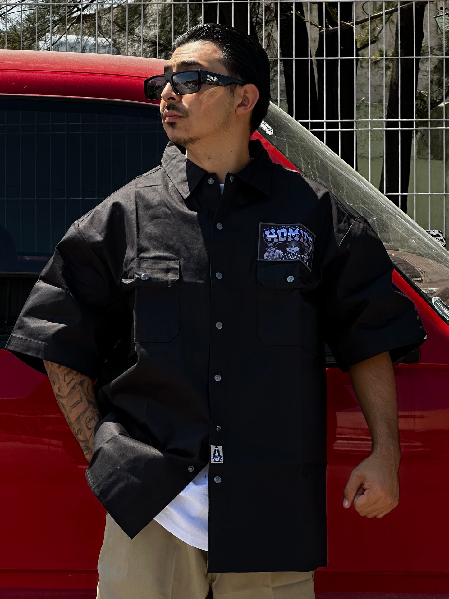HOMIES CAMISA DE TRABAJO “ROLLIN WITH THE HOMIES”