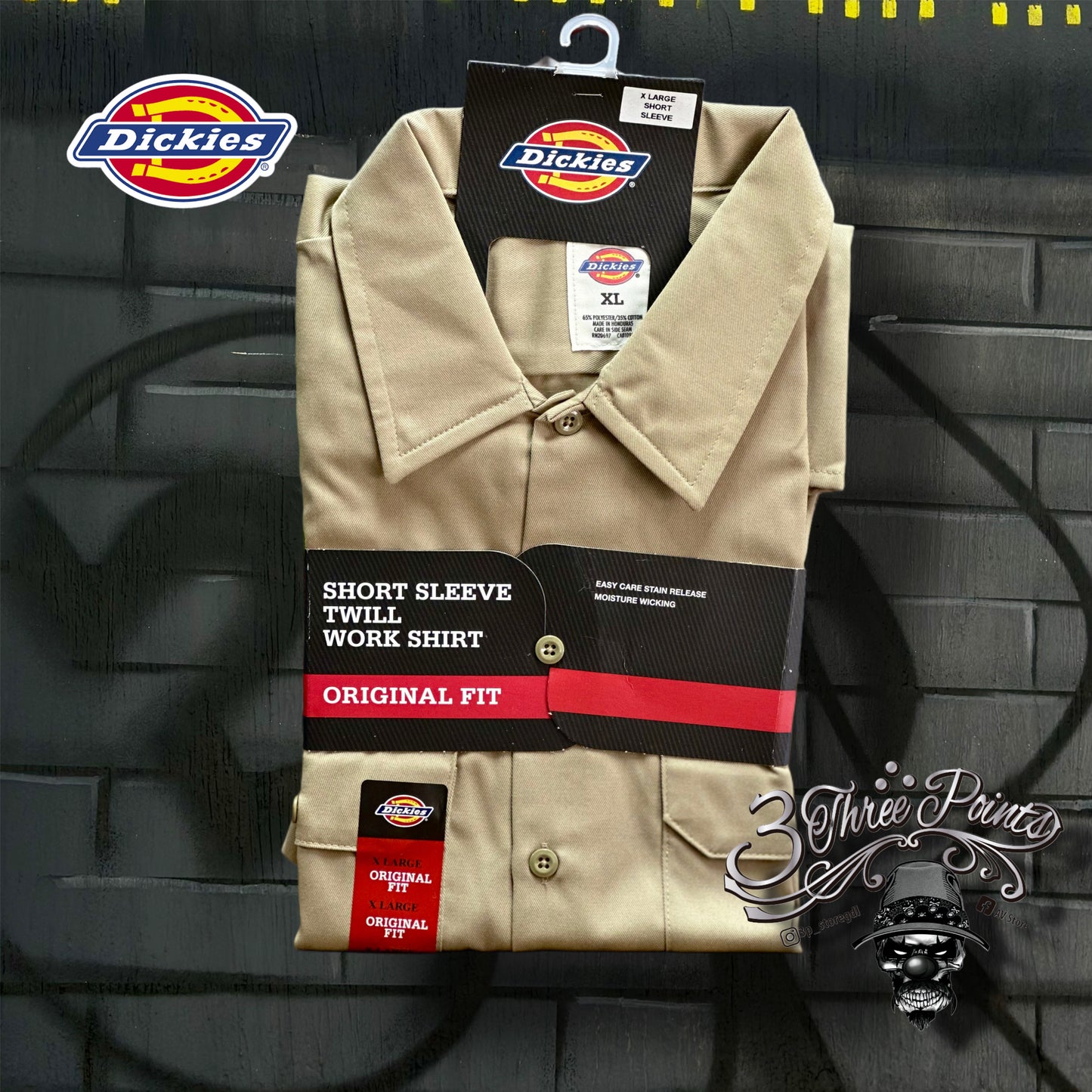 CAMISA BOTONES DICKIES MANGA CORTA