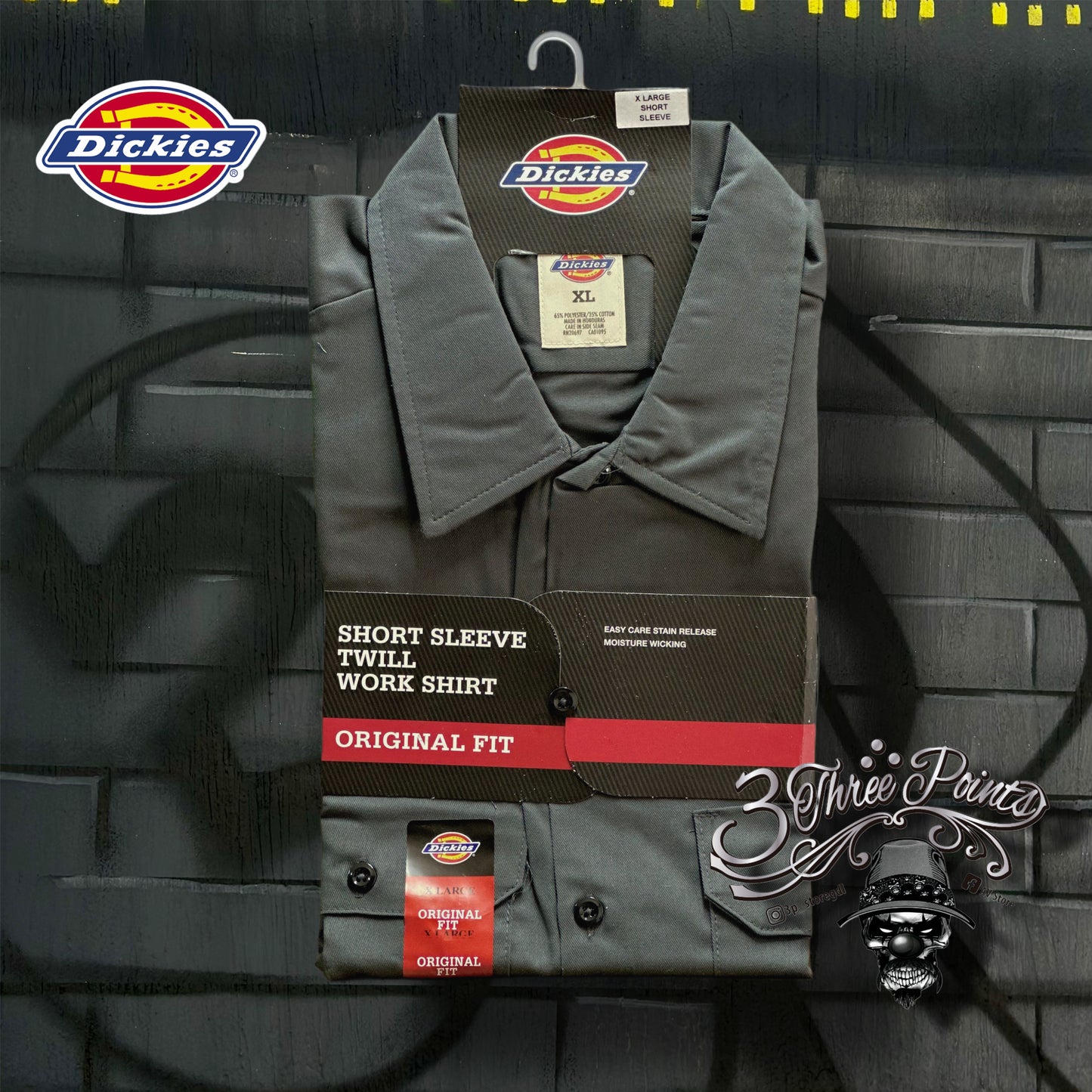 CAMISA BOTONES DICKIES MANGA CORTA