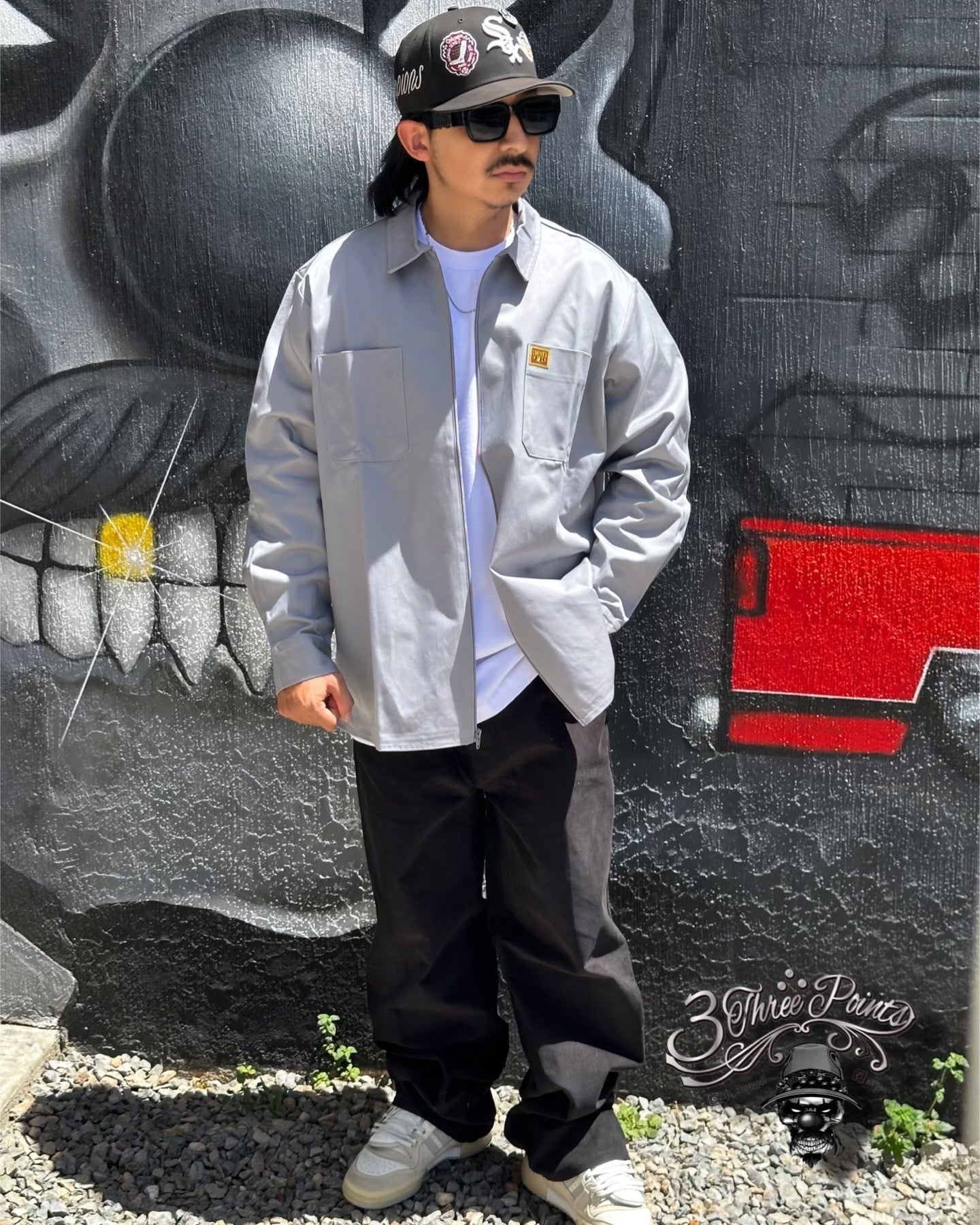 FB COUNTY CAMISA FULL ZIPPER MANGA LARGA (Muy amplia)