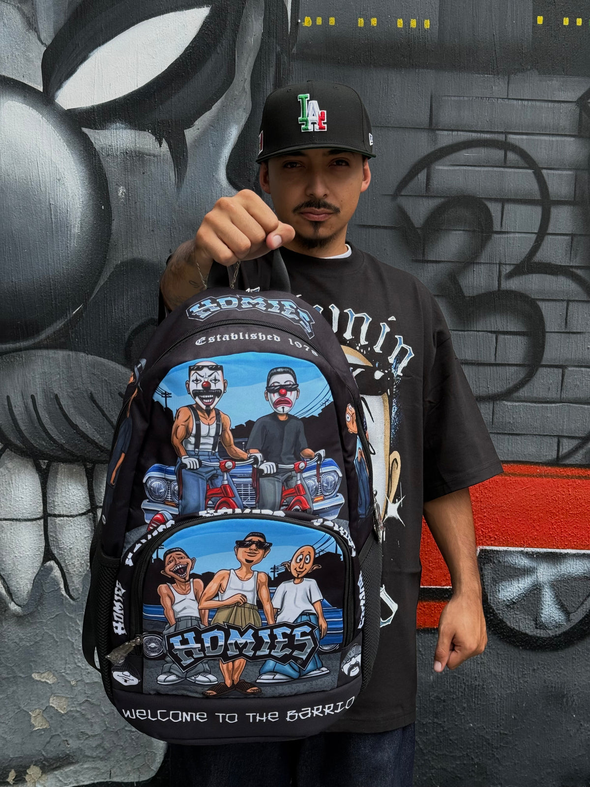 BACKPACK MOCHILA HOMIES “CHILLIN HOMIES” | 16”