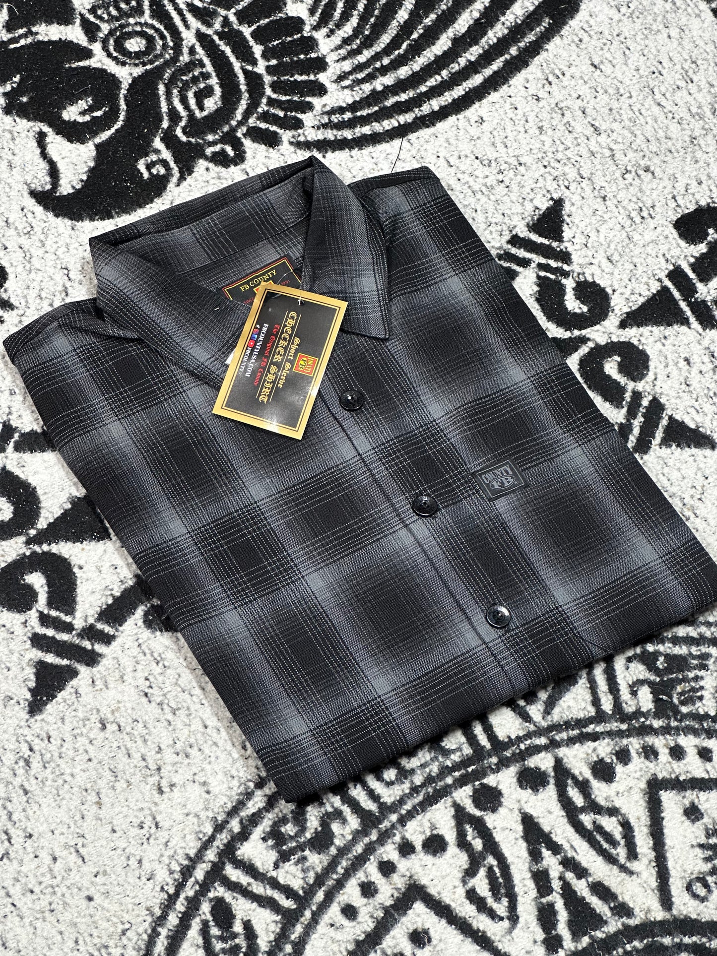 FB COUNTY MANGA CORTA “CHECKER”