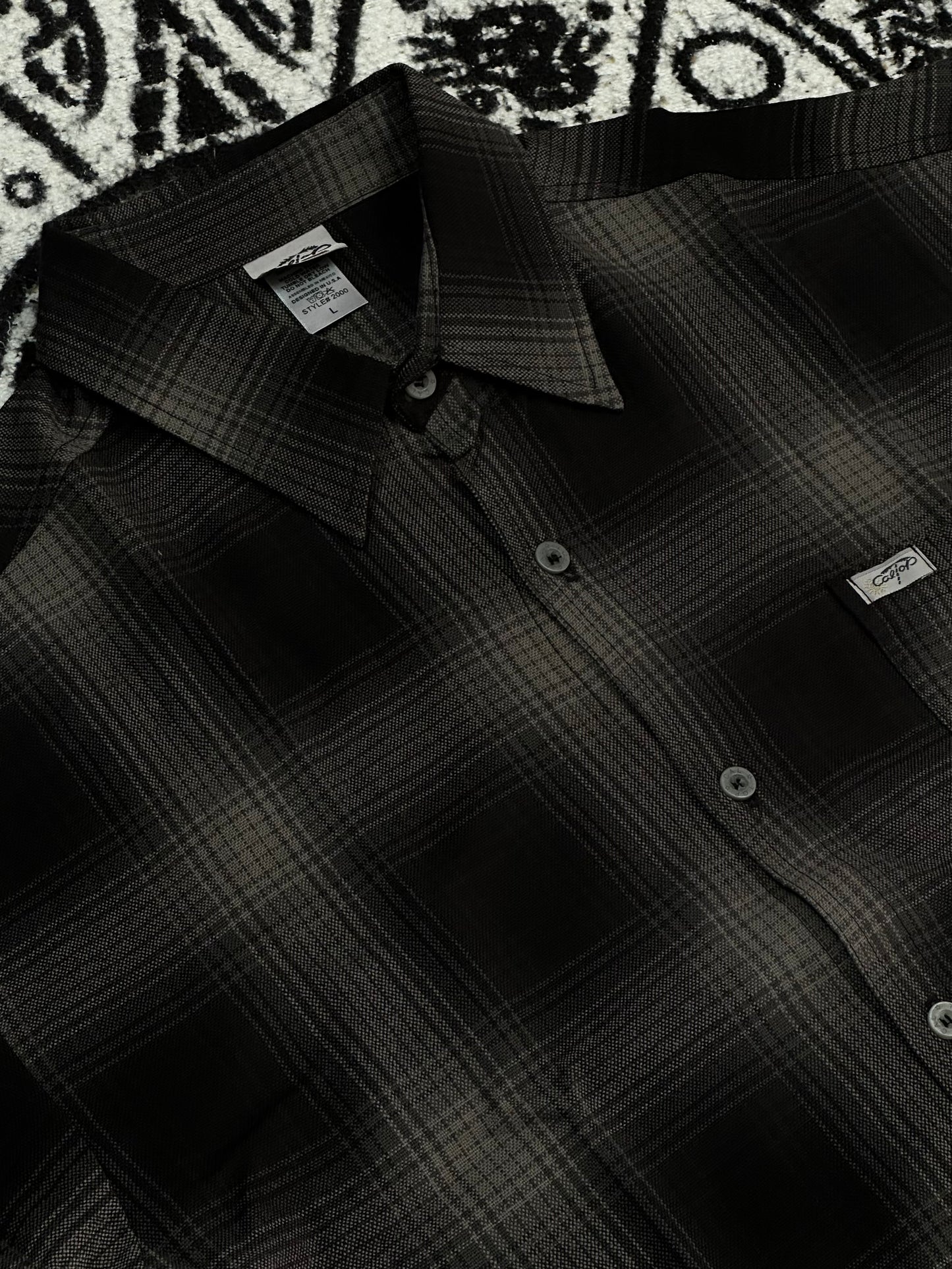 CALTOP VETERANA MANGA CORTA | #2000 GRIS OBSCURO- NEGRO