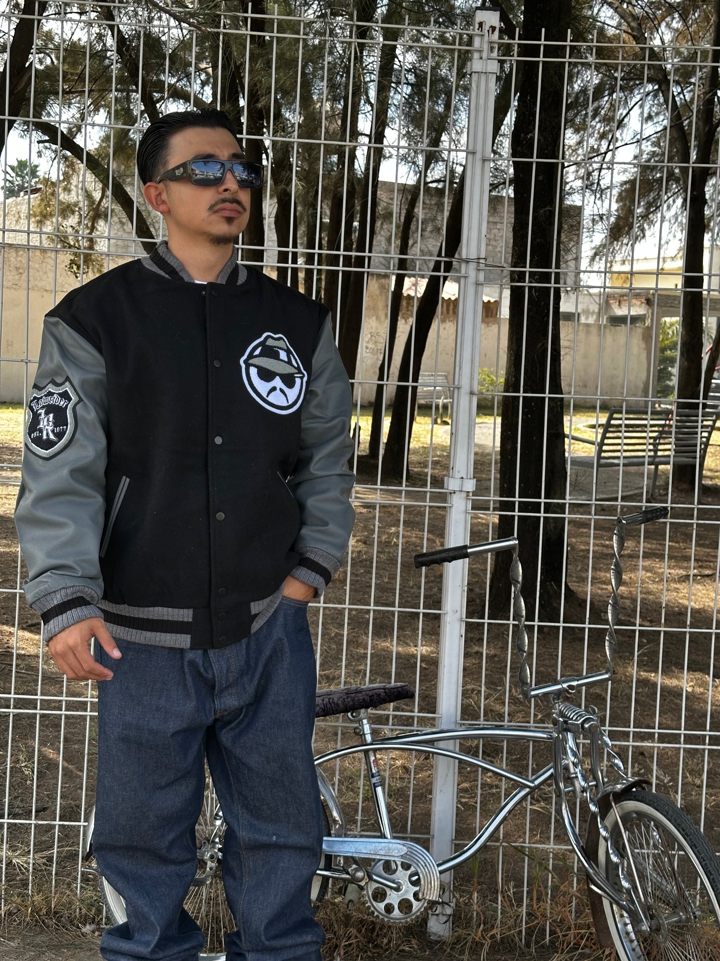 VARSITY JACKET LOWRIDER PIEL