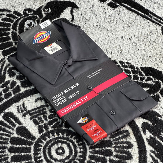 DICKIES CAMISA/CAMISOLA DE BOTONES MANGA CORTA | GRIS OXFORD