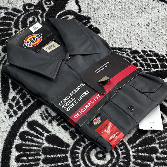 DICKIES CAMISA/CAMISOLA DE BOTONES MANGA LARGA | GRIS OXFORD