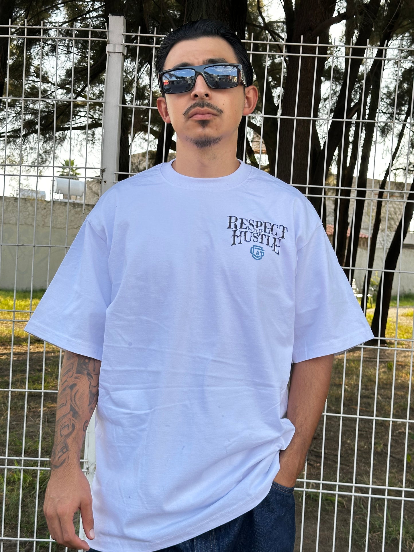 PLAYERA OG FAMILY SÚPER MAX HEAVY “RESPECT FOR THE HUSTLE”