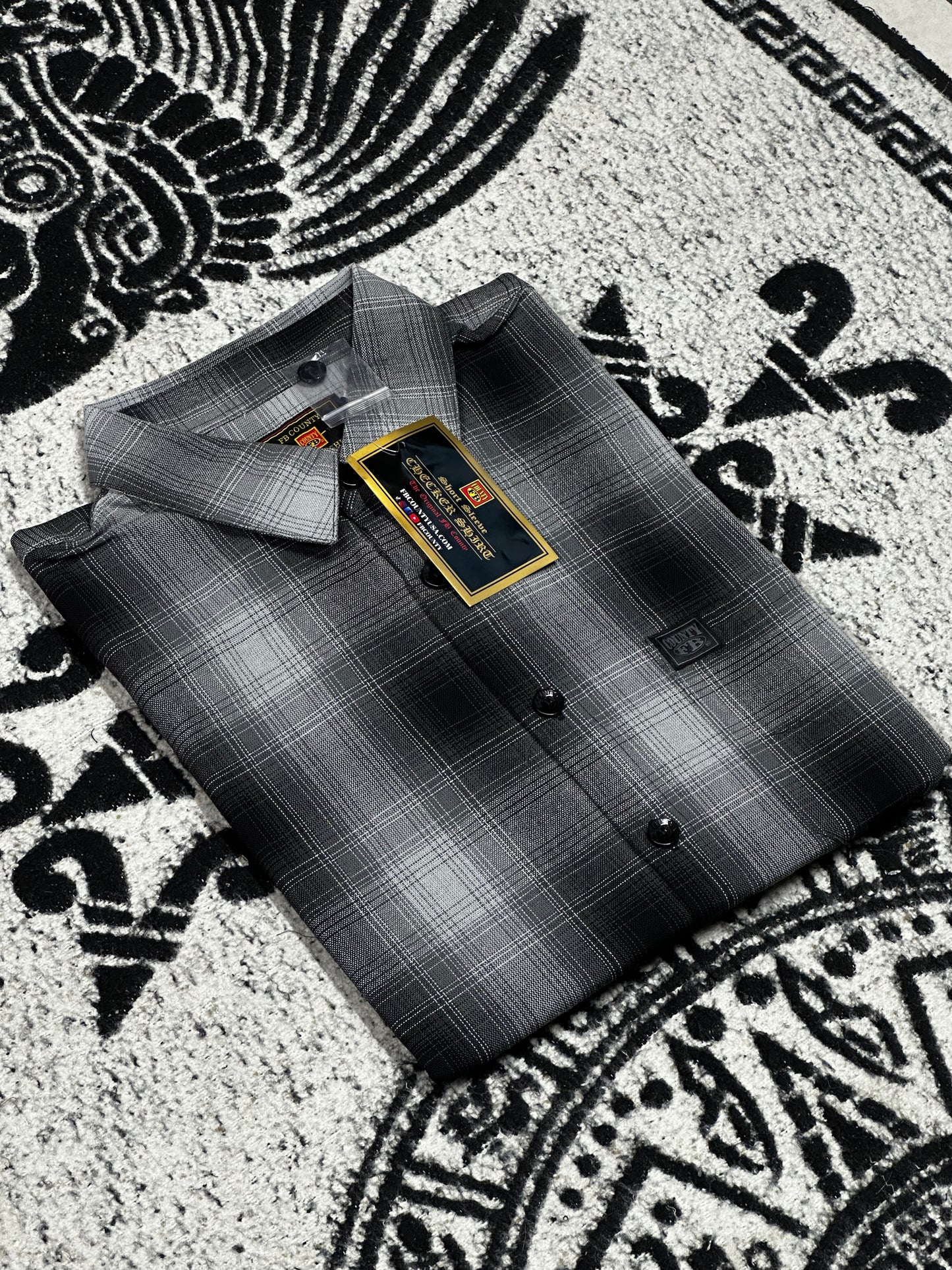 FB COUNTY MANGA CORTA “CHECKER”