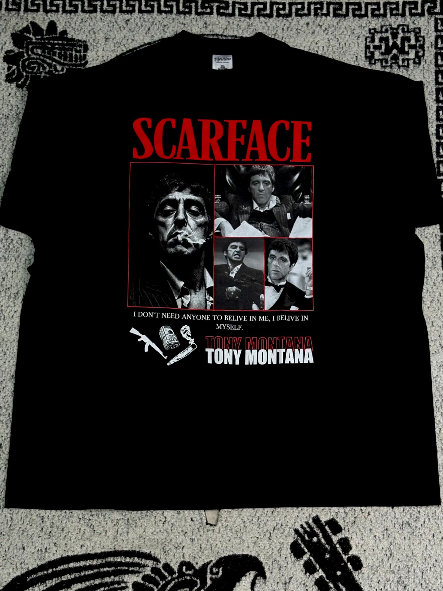 PLAYERA SHAKAWEAR SUPERMAXHEAVY “SCARFACE”