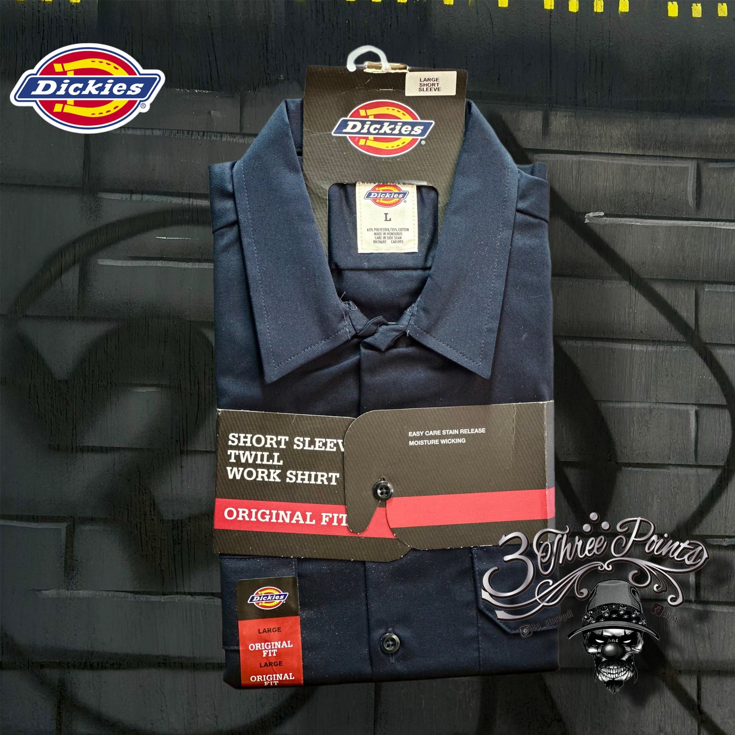 CAMISA BOTONES DICKIES MANGA CORTA