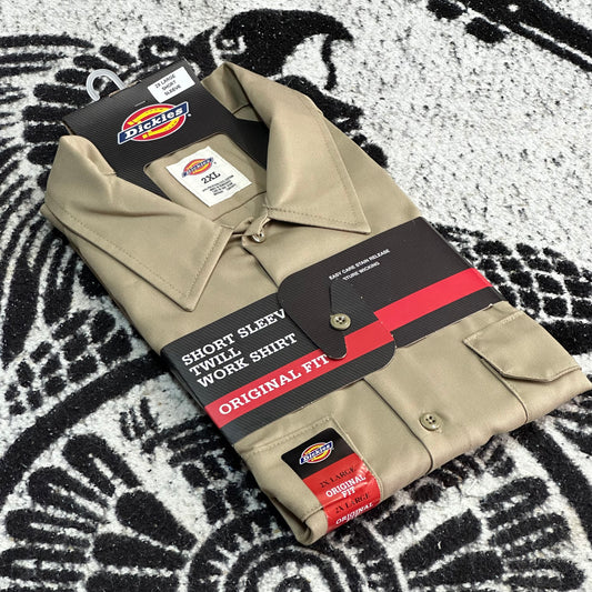 DICKIES CAMISA/CAMISOLA DE BOTONES MANGA CORTA |CAQUI