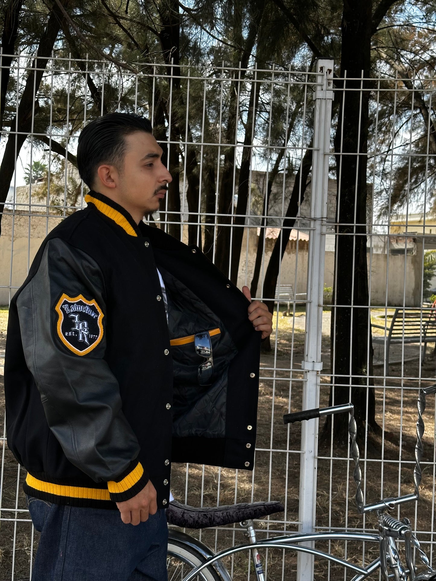 VARSITY JACKET LOWRIDER PIEL