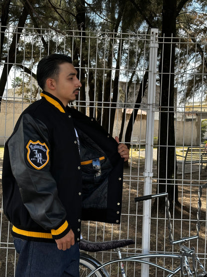VARSITY JACKET LOWRIDER PIEL