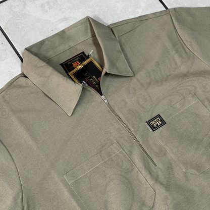 FB COUNTY “SOLID” MANGA CORTA 1/2 ZIPPER