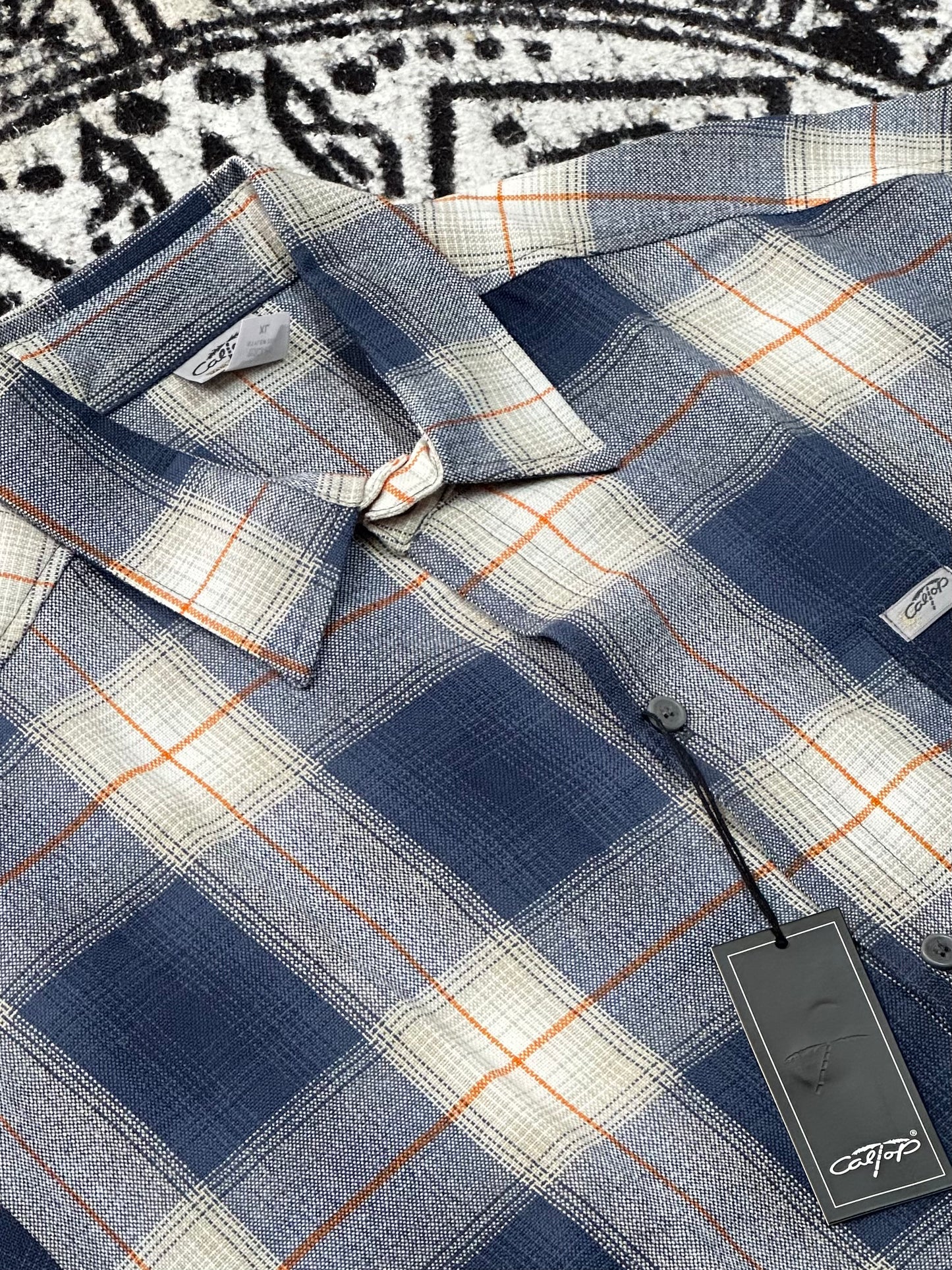 CALTOP VETERANA MANGA CORTA | #2000 AZUL-NARANJA