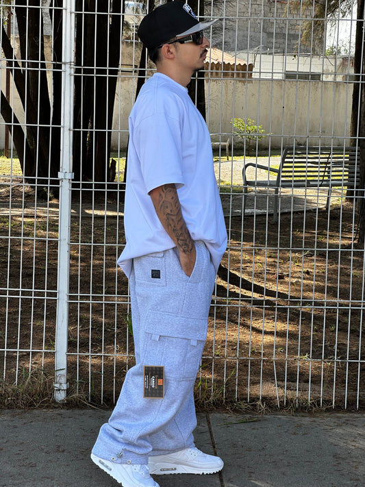 FB PANTS CARGO HEAVYWEIGHT GRIS CLARO