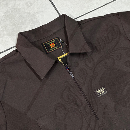 FB COUNTY “SOLID” MANGA CORTA 1/2 ZIPPER