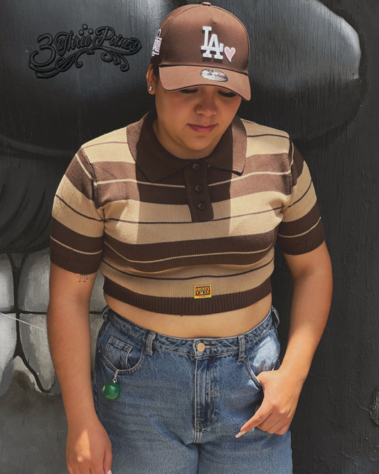 FB COUNTY “CHARLIE BROWN”GIRL CROP TOP