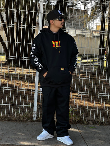 FB HOODIE BOX LOGO BLACK