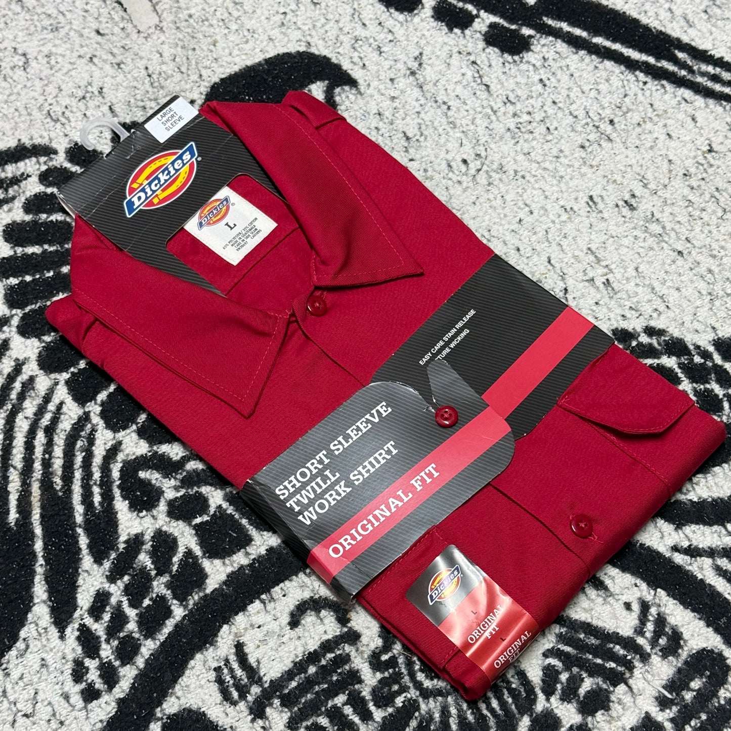 DICKIES CAMISA/CAMISOLA DE BOTONES MANGA CORTA | ROJO