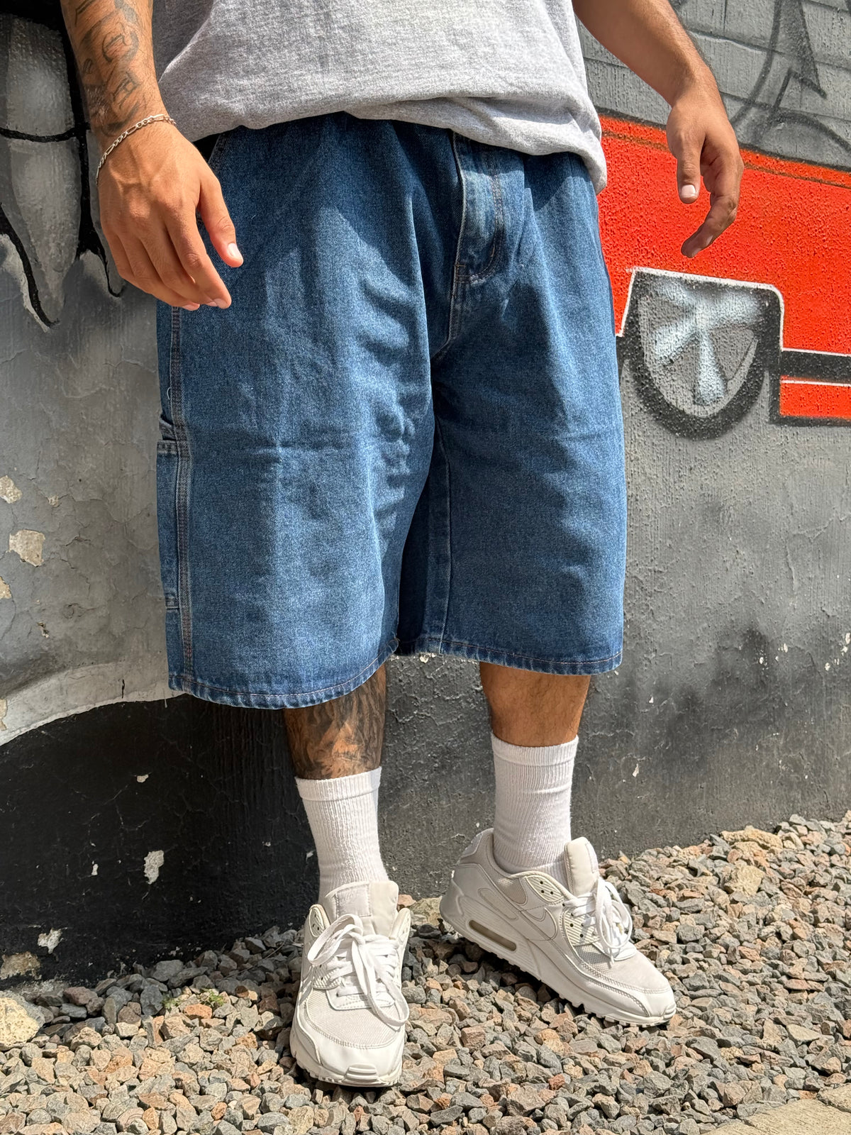 KNOBETTA SHORT MEZCLILLA CARPINTERO AZUL CLARO