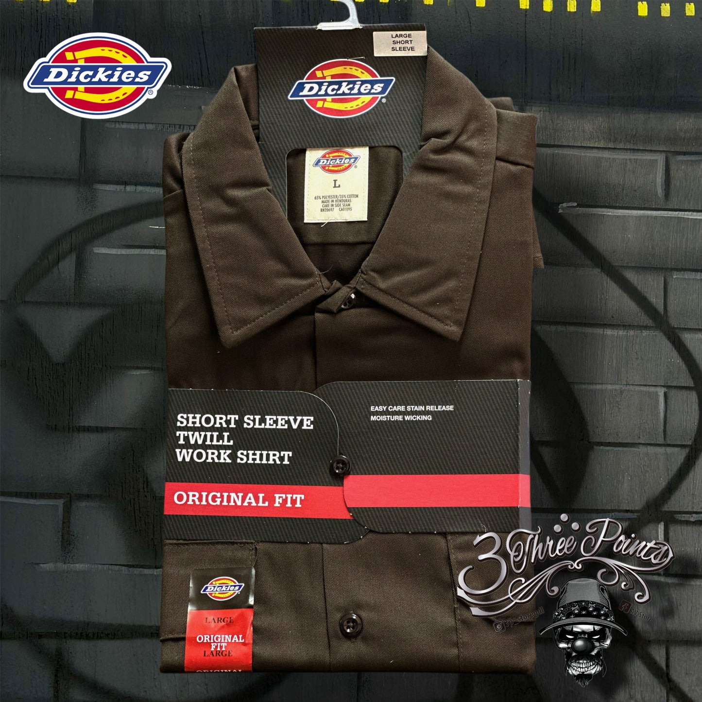 CAMISA BOTONES DICKIES MANGA CORTA