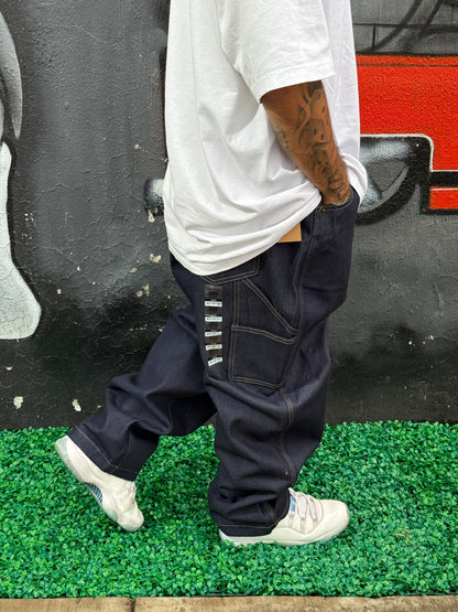 PANTALÓN CARPINTERO KNOBETTA 999 | MEZCLILLA RÍGIDA | AZUL NEVADO
