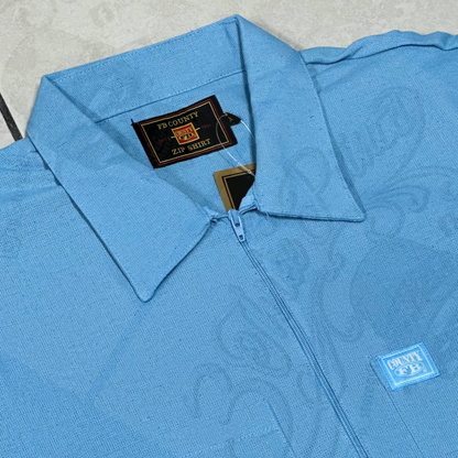 FB COUNTY “SOLID” MANGA CORTA 1/2 ZIPPER