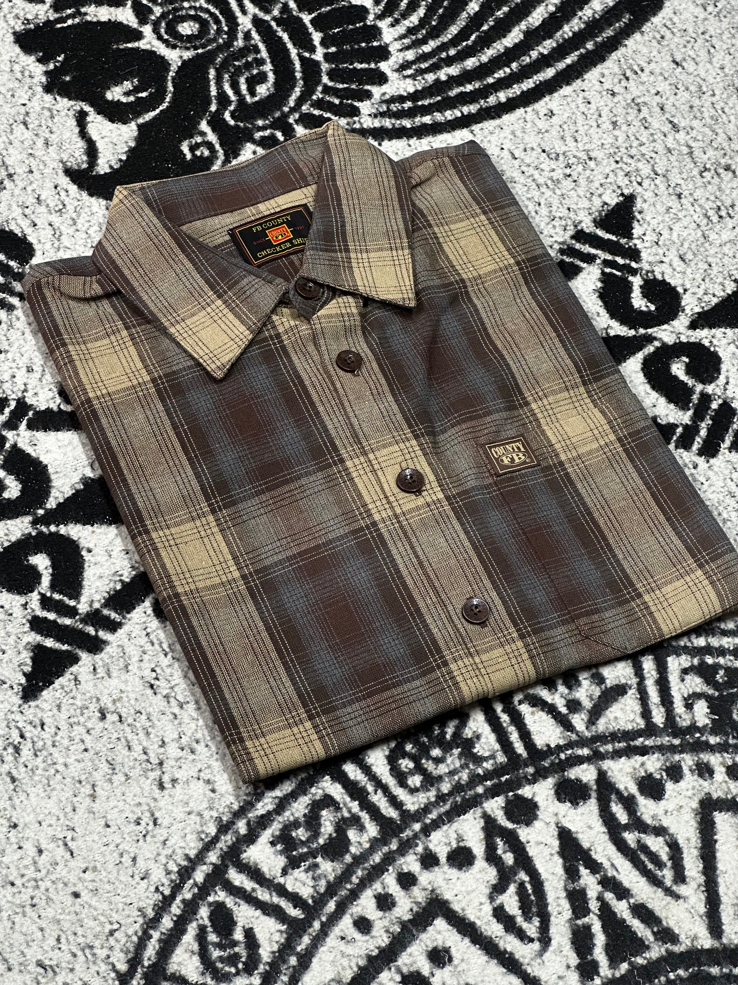 FB COUNTY MANGA CORTA “CHECKER”