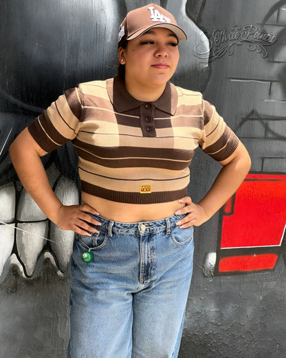 FB COUNTY “CHARLIE BROWN”GIRL CROP TOP