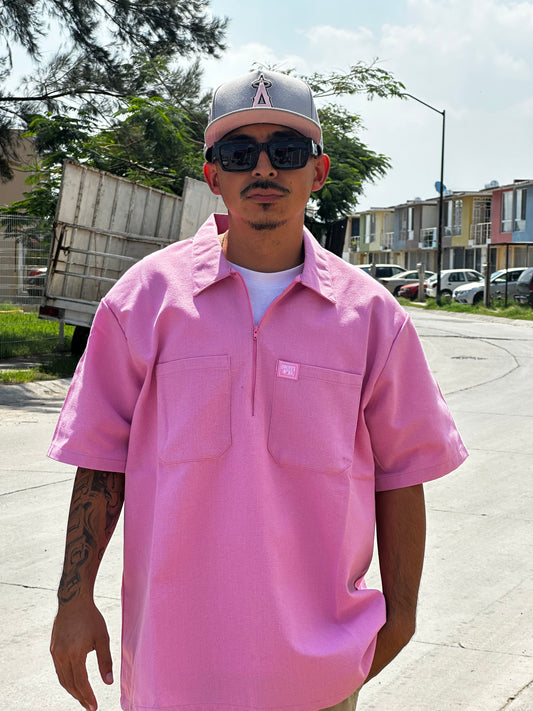 FB COUNTY 1/2 ZIPPER PINK