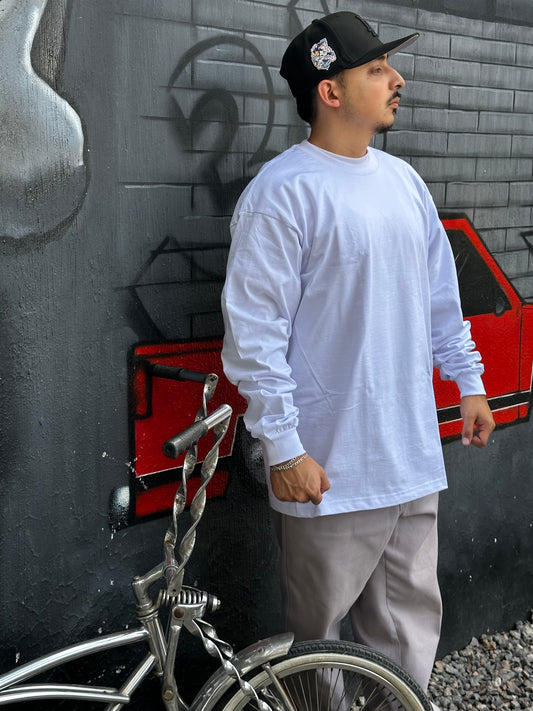 PLAYERA PRO5 BASICA SUPER HEAVY LISA CUELLO REDONDO MANGA LARGA