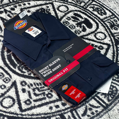 DICKIES CAMISA/CAMISOLA DE BOTONES MANGA CORTA |AZUL MARINO