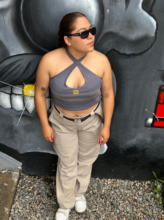 FB COUNTY GIRL BLUSA CHARLY BROWN “HALTER TOP”