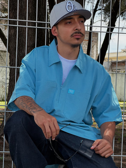 FB COUNTY 1/2 ZIPPER “AZUL CIELO”