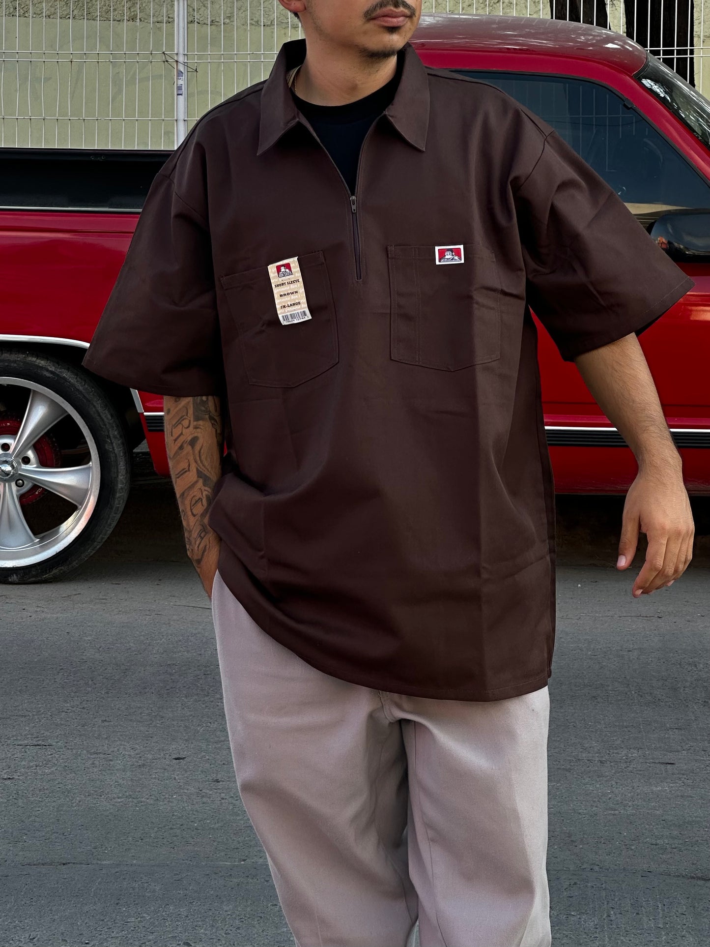 BENDAVIS CAMISA 1/2 CIERRE MANGA CORTA