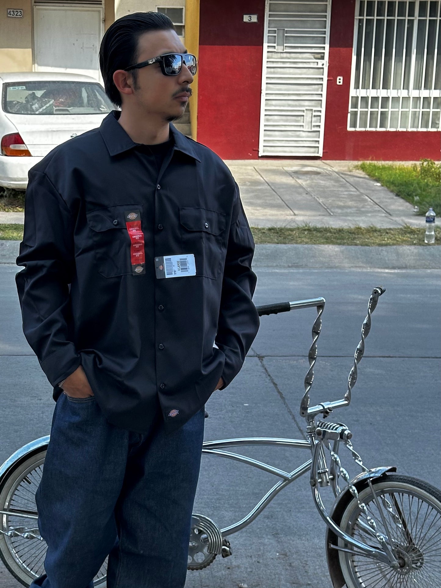 DICKIES CAMISA/CAMISOLA DE BOTONES MANGA LARGA | GRIS OXFORD