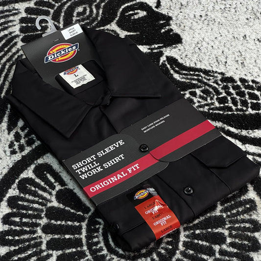 DICKIES CAMISA/CAMISOLA DE BOTONES MANGA CORTA | NEGRO