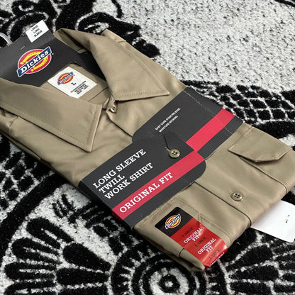 DICKIES CAMISA/CAMISOLA DE BOTONES MANGA LARGA |CAQUI