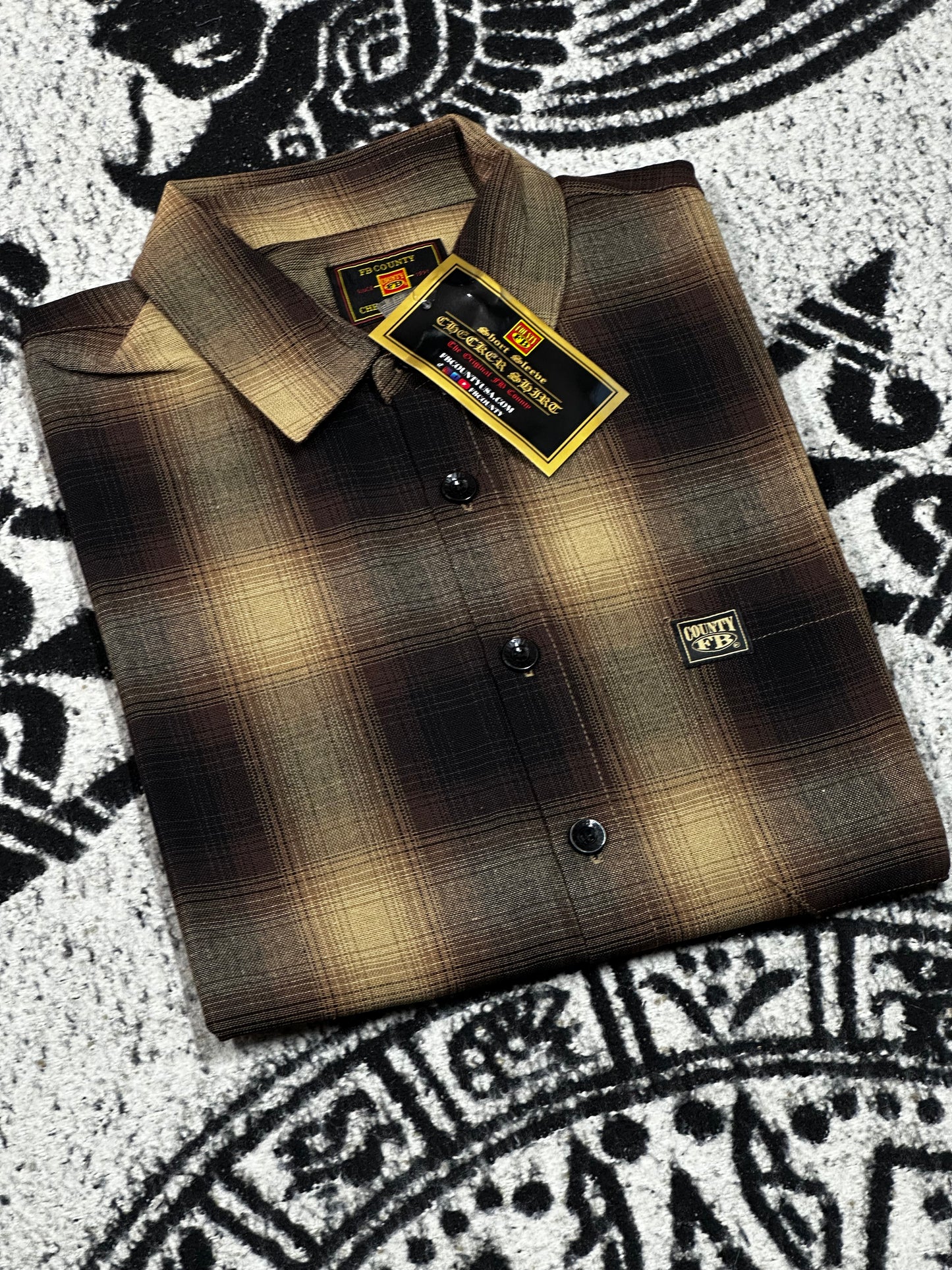 FB COUNTY MANGA CORTA “CHECKER”