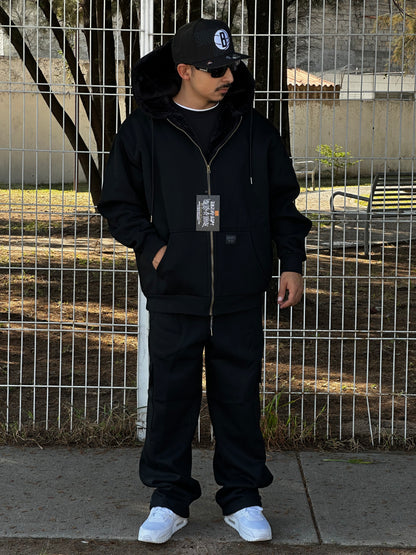 FB HOODIE HEAVY SOFT COZY- ZIP UP