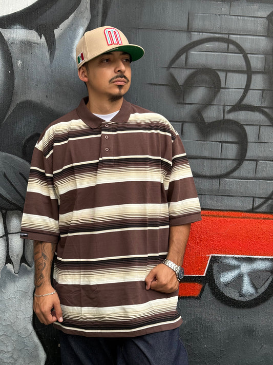 CAMISA POLO MENS TOWN BRAND | CHARLIE BROWN “ZARAPE” CAFÉ