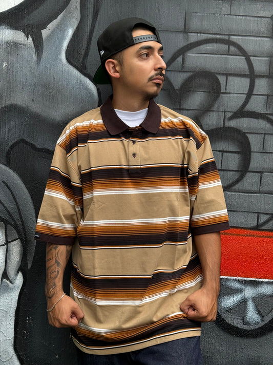 CAMISA POLO MENS TOWN BRAND | CHARLIE BROWN “ZARAPE” CAQUI