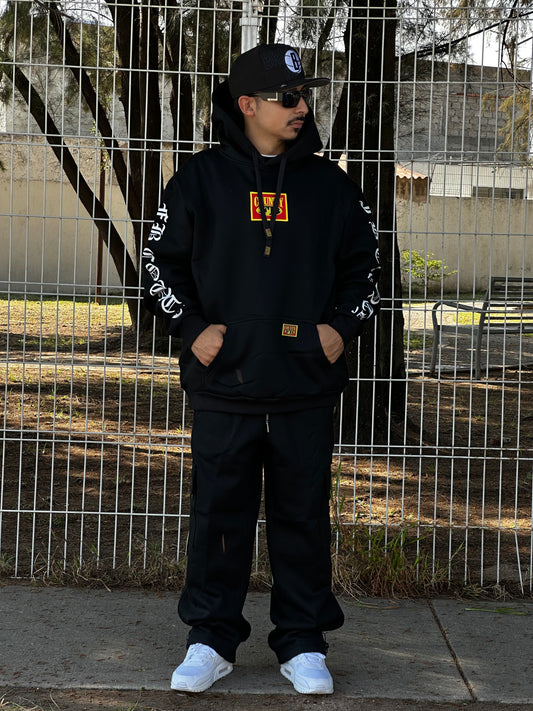 FB HOODIE BOX LOGO BLACK