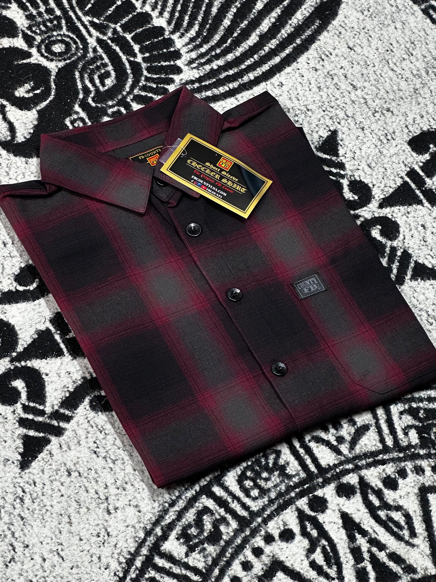 FB COUNTY MANGA CORTA “CHECKER”